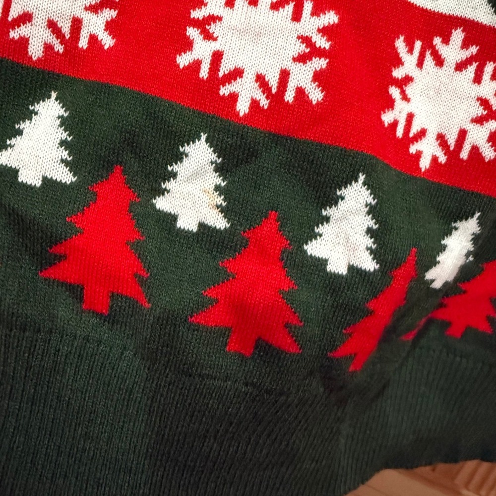 Exclusion Clothing Mens XL Ugly Christmas Sweater Guns Tactical Holiday Green - Picture 4 of 7